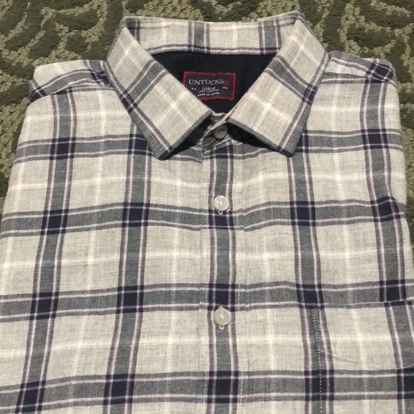 UNTUCKit Lightweight Flannel Shirt (L) - Picture 4 of 5